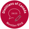 Dietitians of Canada 2023 Member Blog Badge